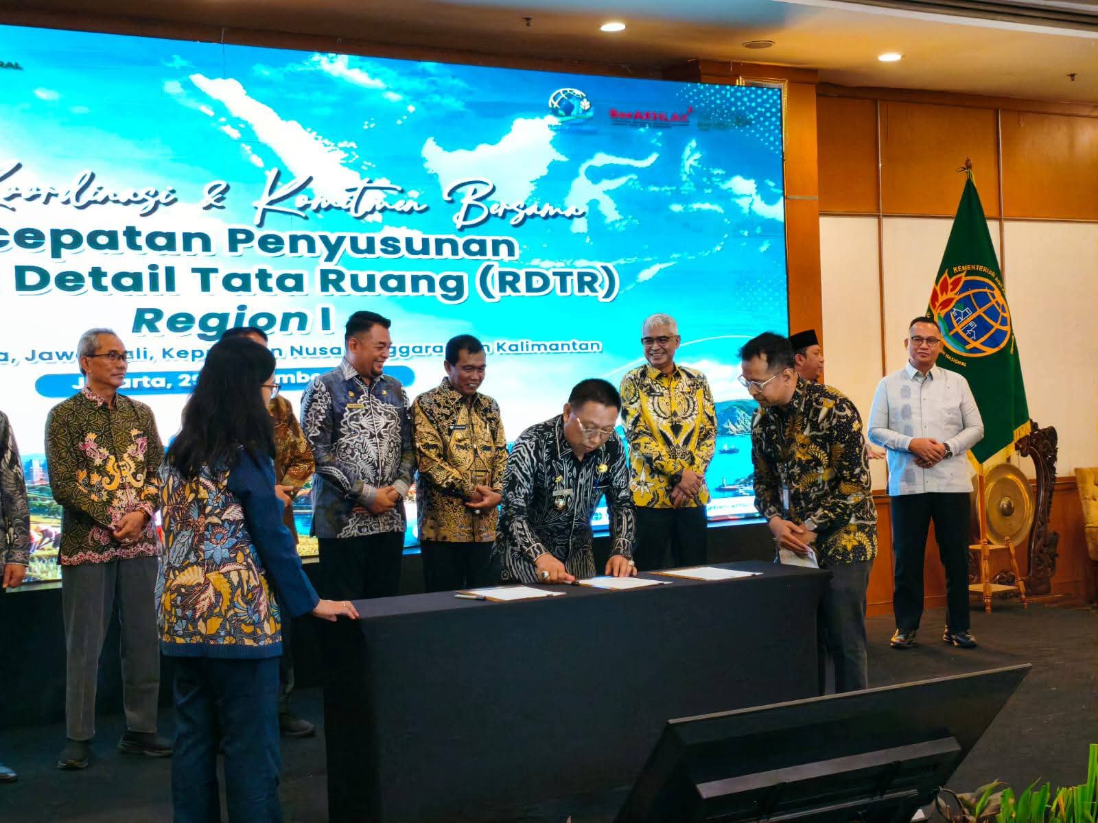Wakil Bupati Tapin Ikuti Rakor Percepatan Penyusunan RDTR Region I