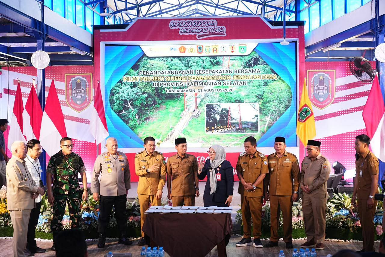 Penandatanganan Kesepakatan Bersama Kolaborasi Penanganan Jembatan