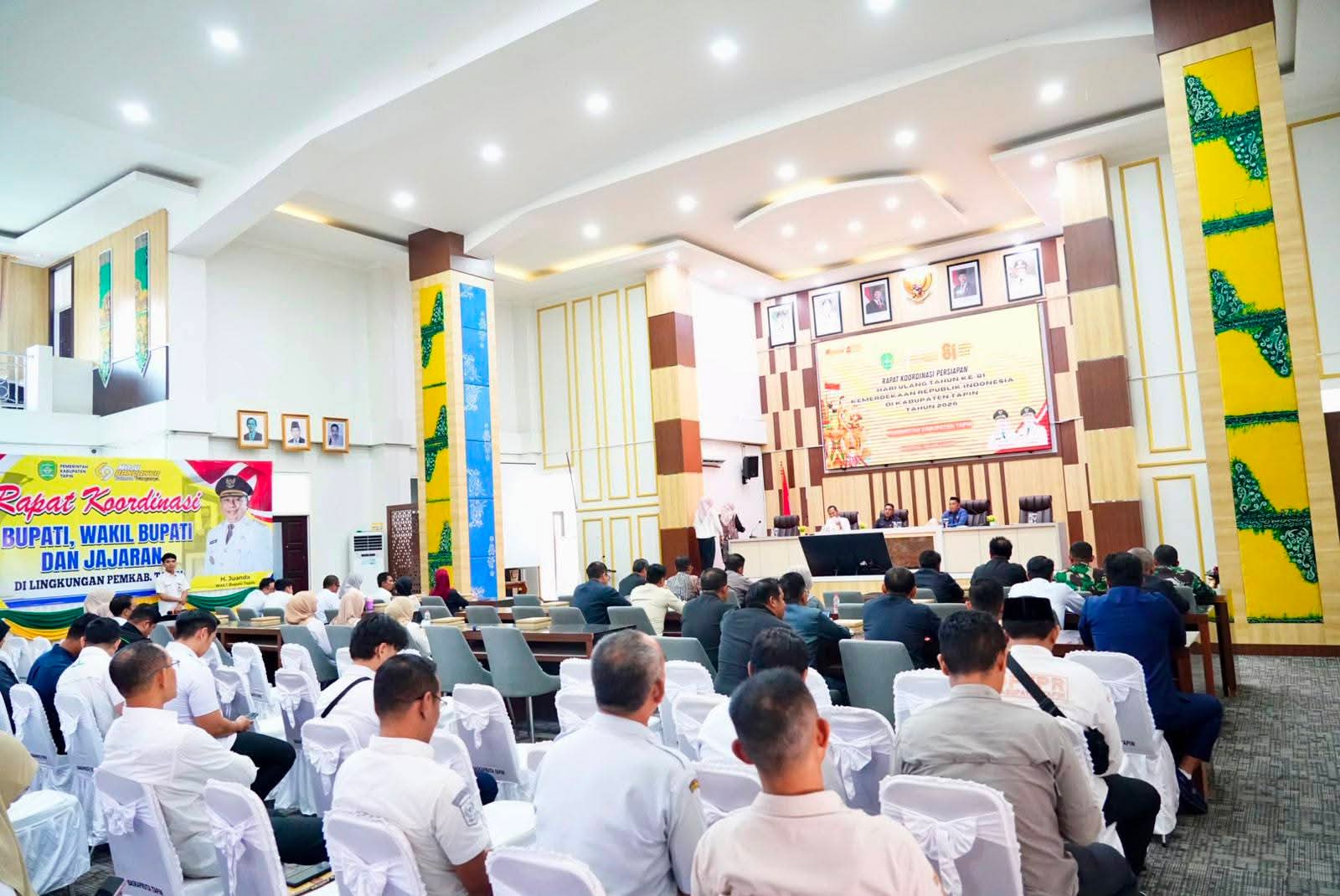 Rakor Kordinasi Persiapan HUT RI Ke - 81