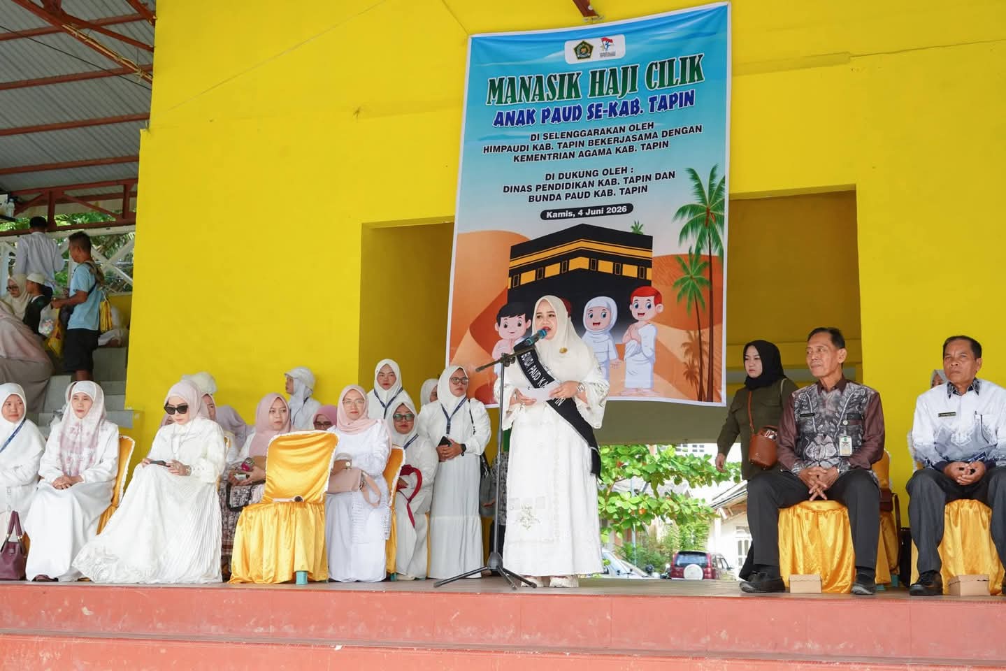 Ketua PKK Tapin Buka Kegiatan Manasik Haji Cilik Himpaudi Tahun 2026