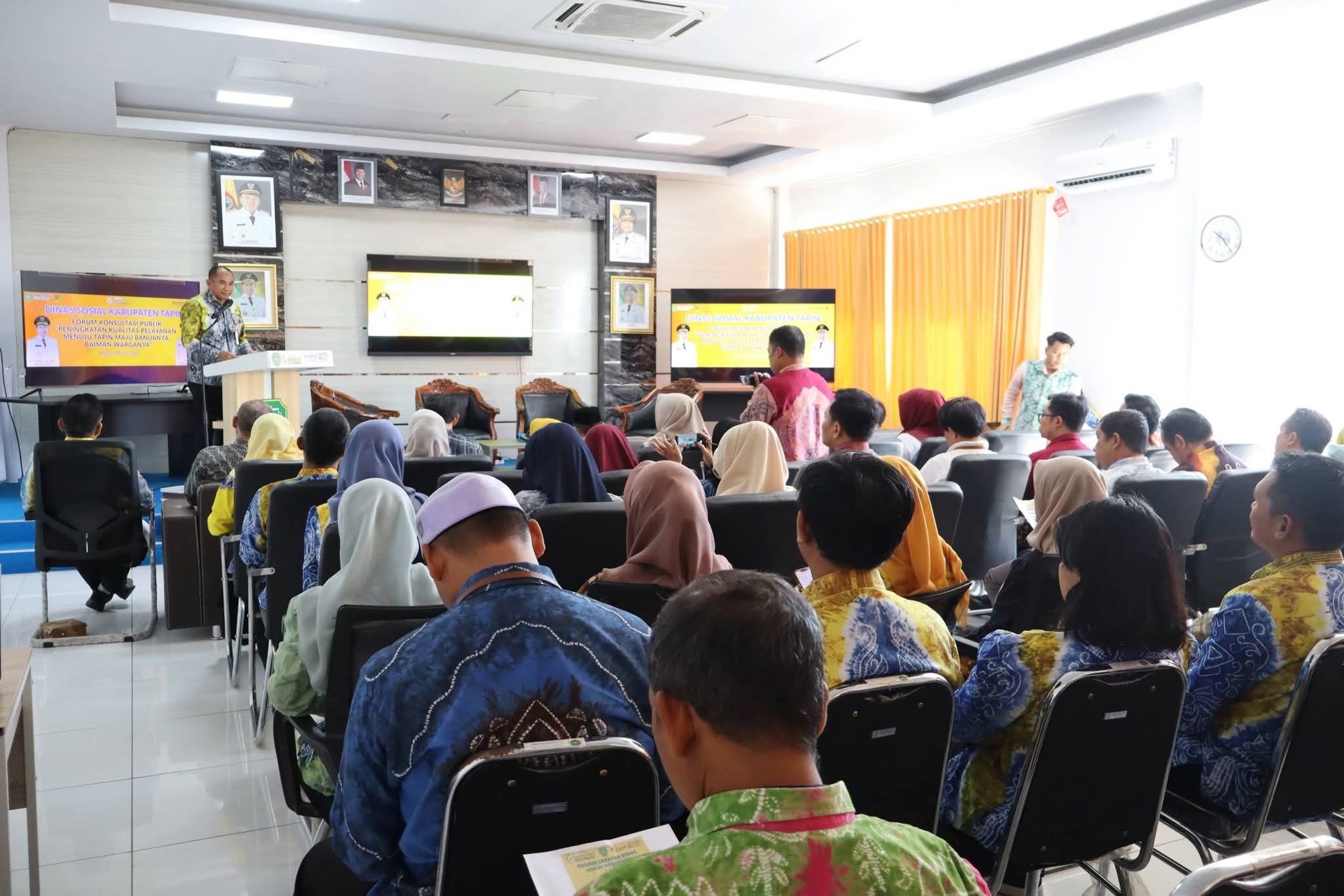 Dinsos Tapin Menyelenggarakan FKP Tingkatkan Kualitas Pelayanan Publik